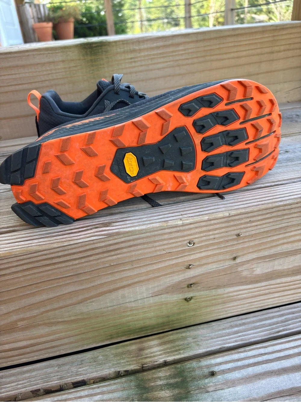 Altra Men's Black and Orange Trail Runners